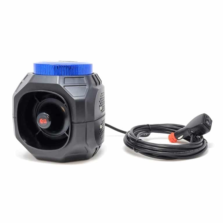 Combiné Gyrophare-Sirène – 30 tonalités Programmables – Bleu – Image 2