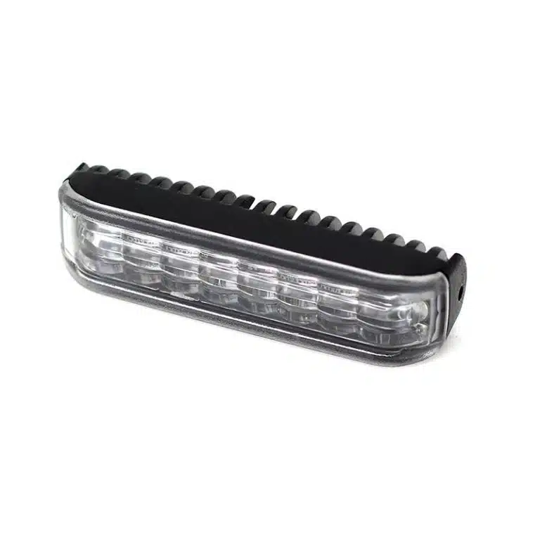 FEU A ECLATS X8 - 8 LEDS SUR 180° - 3 OPTIONS DE MONTAGE BLEU OU ORANGE