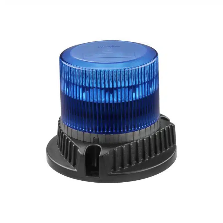 GYROPHARE MU PRO-E -15 LEDS- BLEU- FIXATION PERMANENTE
