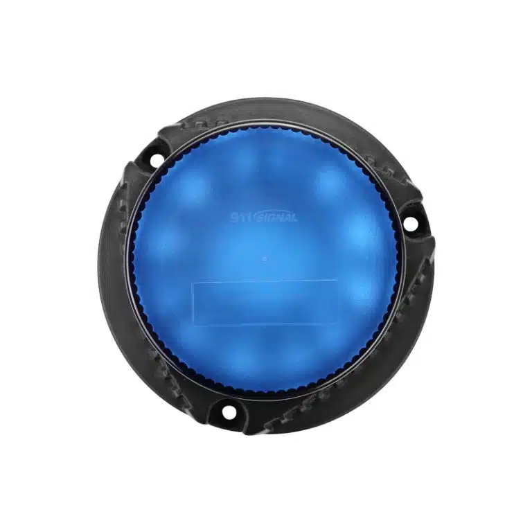 GYROPHARE MU PRO-E -15 LEDS- BLEU- FIXATION PERMANENTE – Image 2