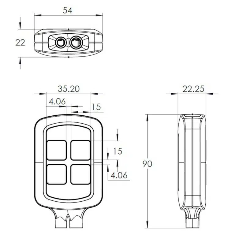 BOITIER DE COMMANDE LINX4 - 4 TOUCHES – Image 2