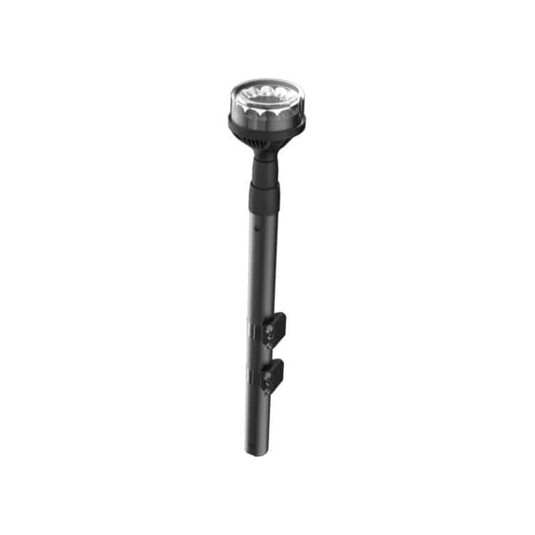 Mât Moto PHANTOM – 12 LEDs bleu – Hauteur 710-1500 mm