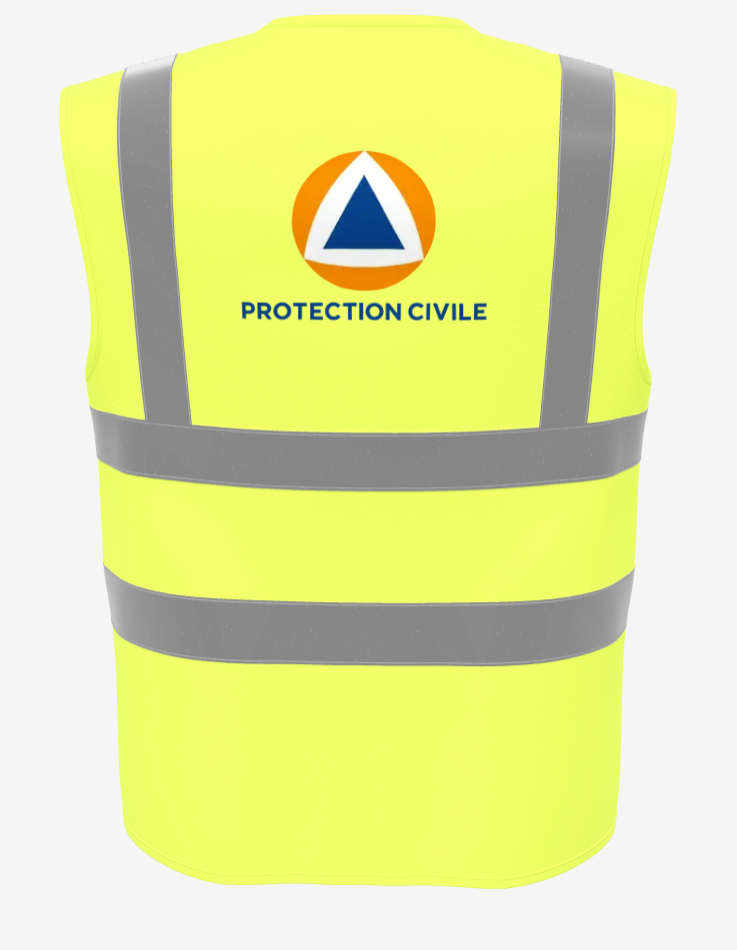GILET JAUNE PROTECTION CIVILE – Image 2