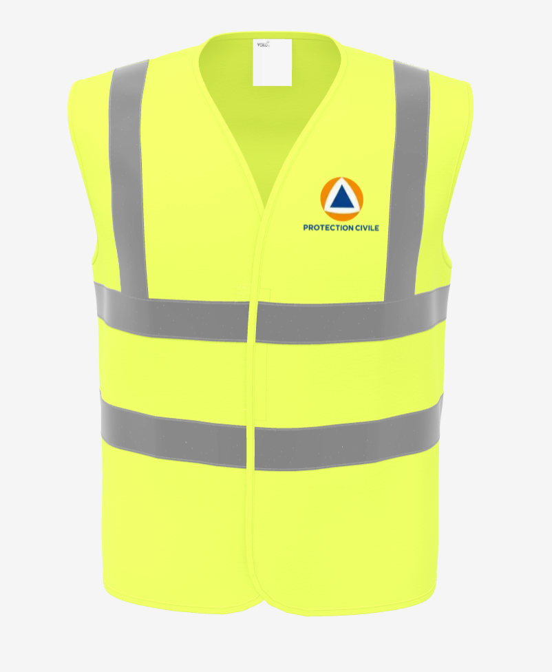 GILET JAUNE PROTECTION CIVILE