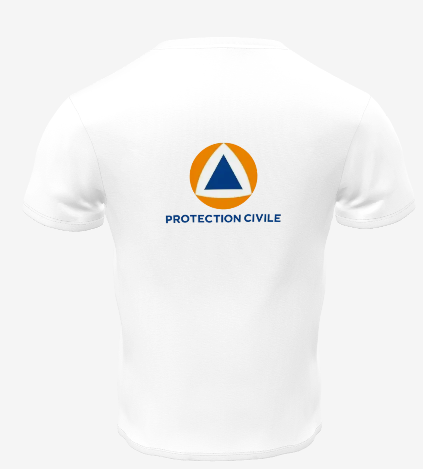 T-SHIRT PERSONNALISE PROTECTION CIVILE – Image 2