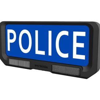 Plaque pare-soleil POLICE – Lumineuse avec feux flash