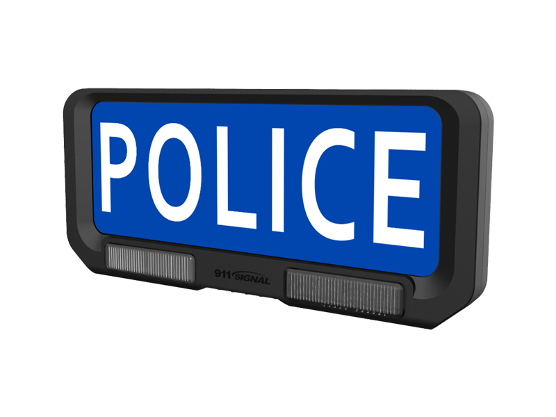 Plaque pare-soleil POLICE – Lumineuse avec feux flash