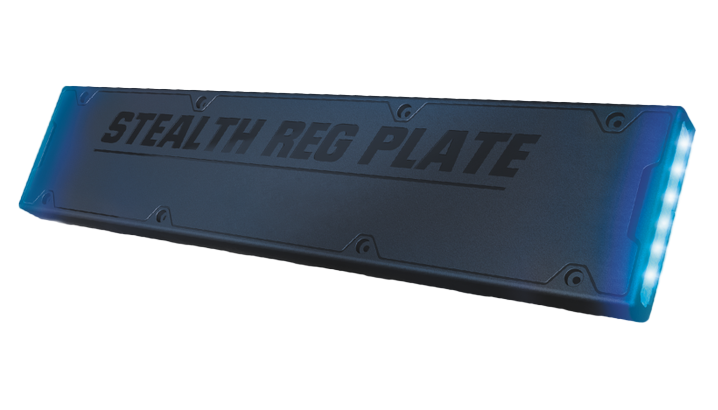 SUPPORT DE PLAQUE SRP AVEC FEUX A ECLATS MS6